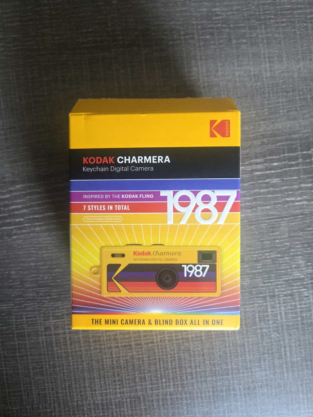 Kodak Charmera Keychain Digital Camera Open Box Red Type 02